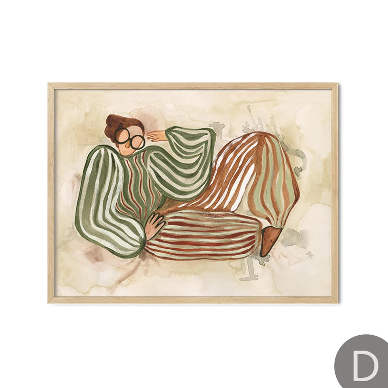 Decoorama: Arte em Tela Abstrata Verde para Sala de Estar