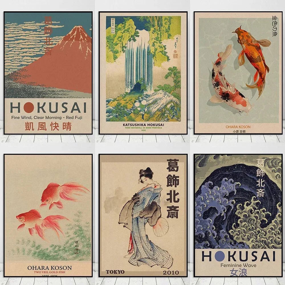 Decoorama: Arte Japonesa Vintage para Decoração de Parede