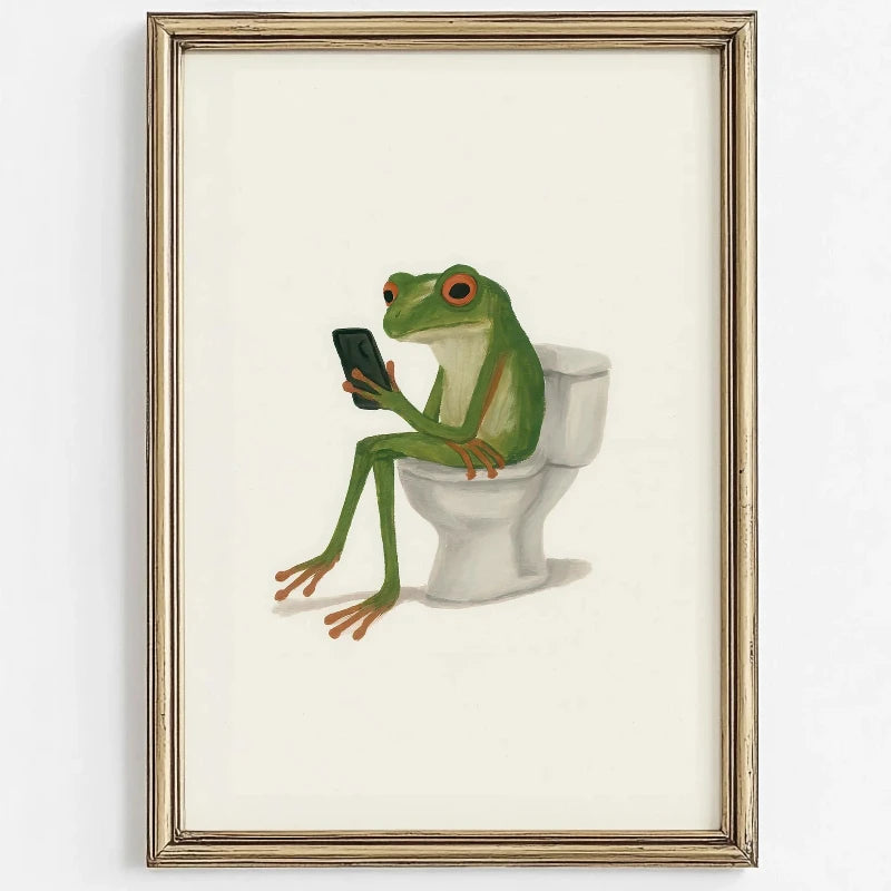 Decoorama: Arte de Parede Divertida com Animais no Banho