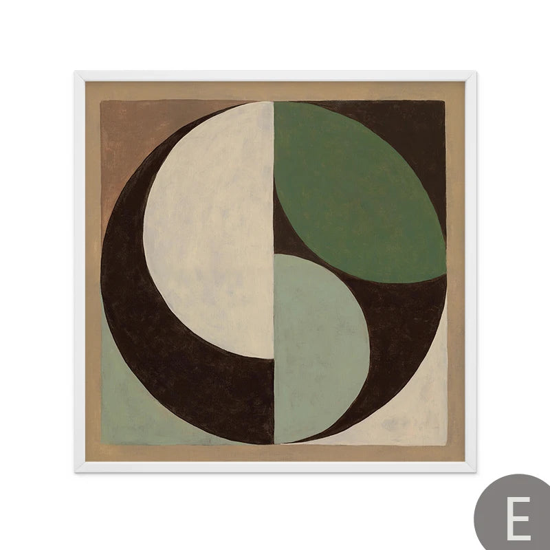 Decoorama: Arte em Tela Abstrata Verde para Sala de Estar