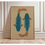 Decoorama: Arte em Tela Minimalista Koi Vermelho