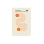 Decoorama: Impressões em Tela Bauhaus Laranja Minimalista