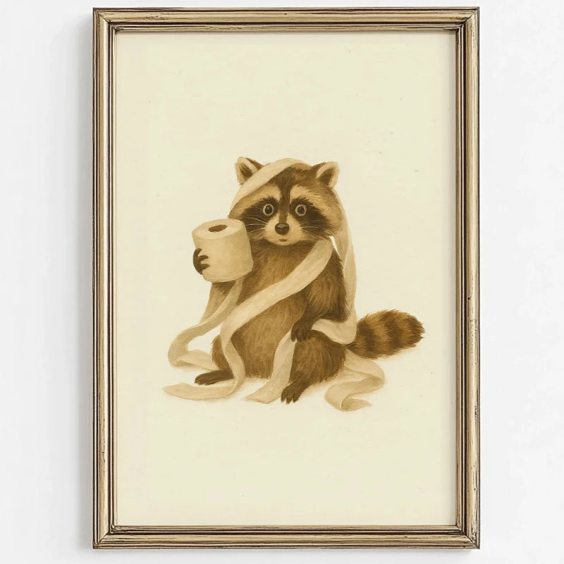 Decoorama: Arte de Parede Divertida com Animais no Banho