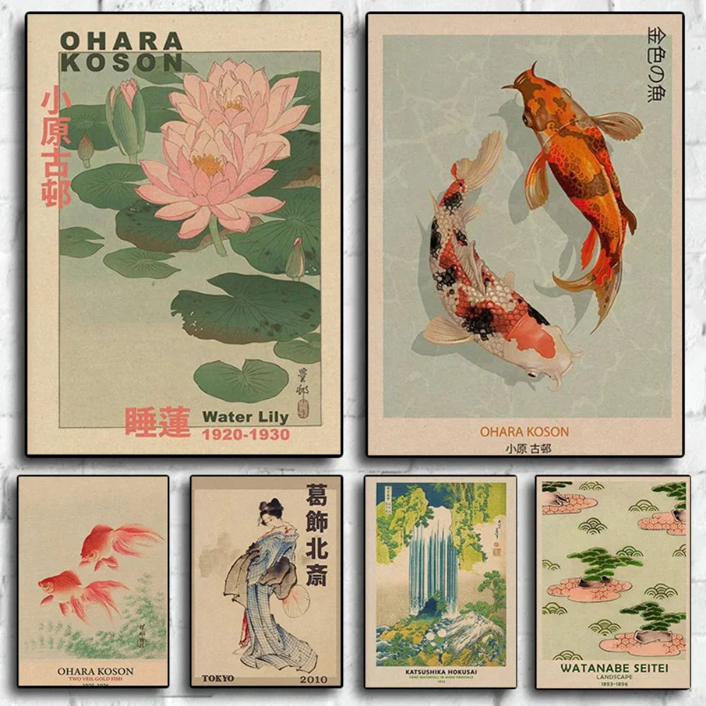 Decoorama: Arte Japonesa Vintage para Decoração de Parede