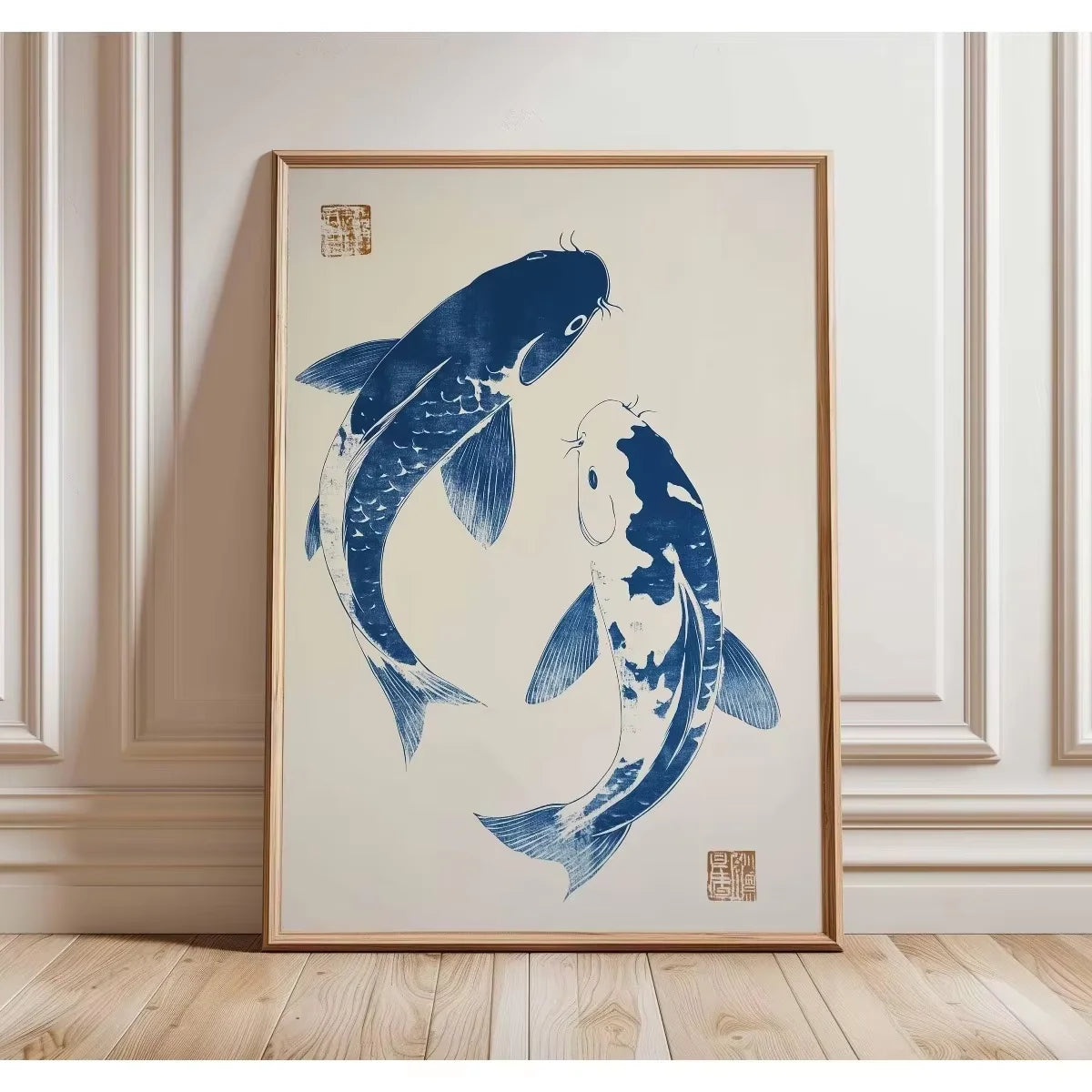 Decoorama: Arte em Tela Minimalista Koi Vermelho