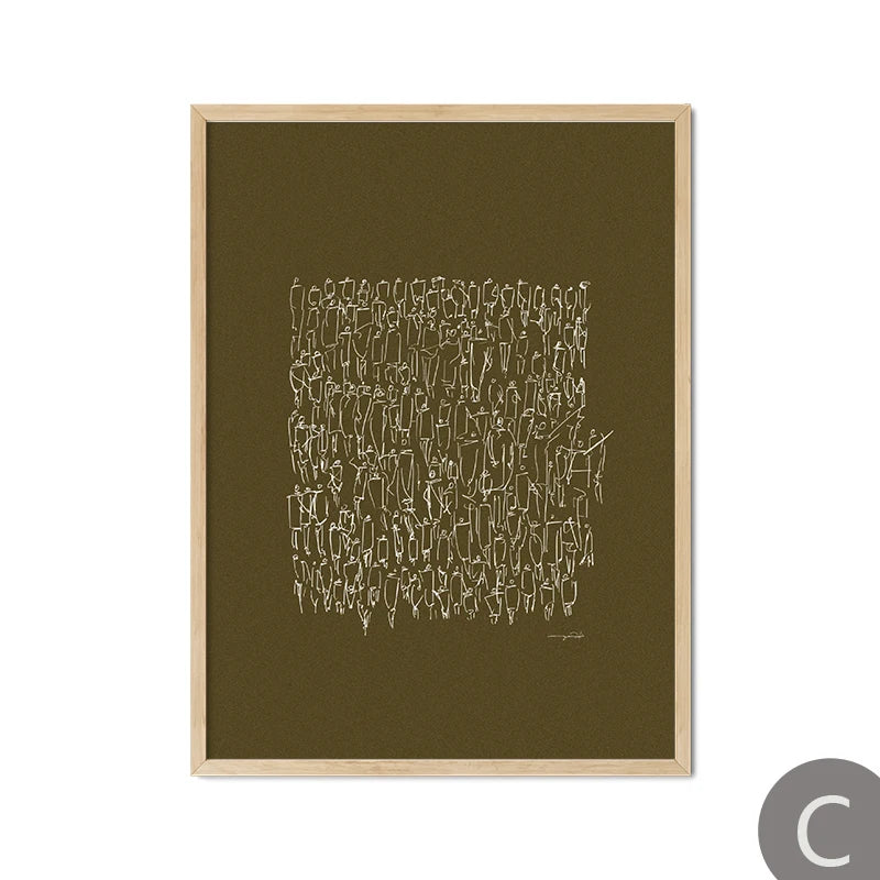 Decoorama: Arte em Tela Abstrata Verde para Sala de Estar