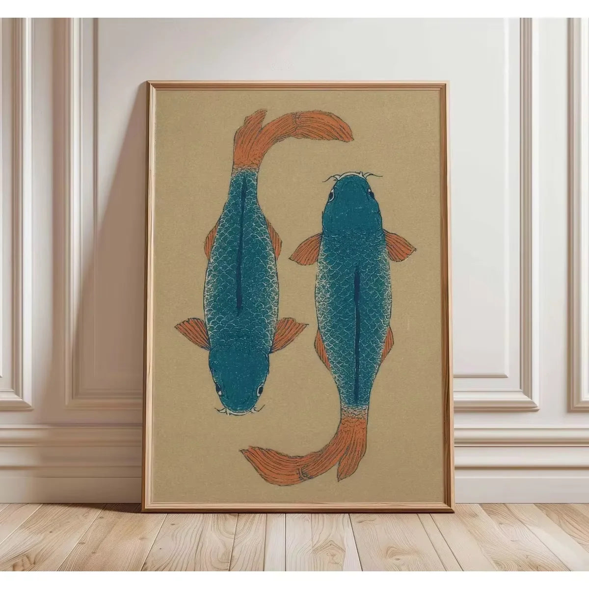 Decoorama: Arte em Tela Minimalista Koi Vermelho