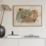 Decoorama: Arte em Tela Abstrata Verde para Sala de Estar